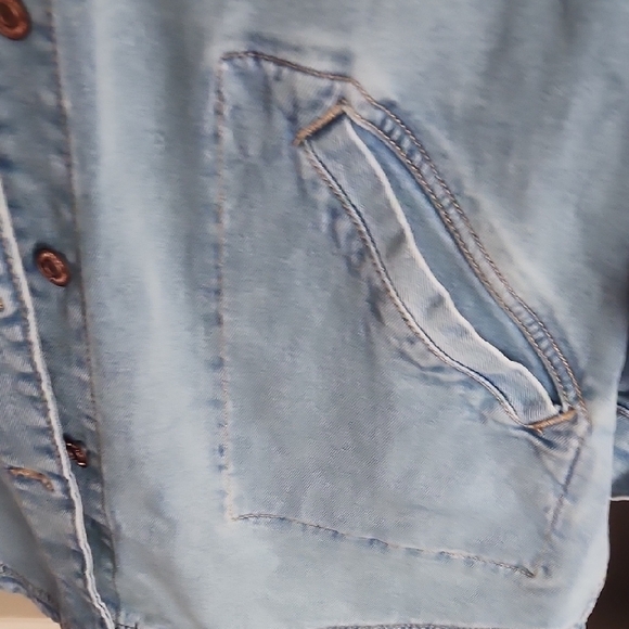 Terra & Sky Light Blue Jean Jacket - Picture 6 of 7